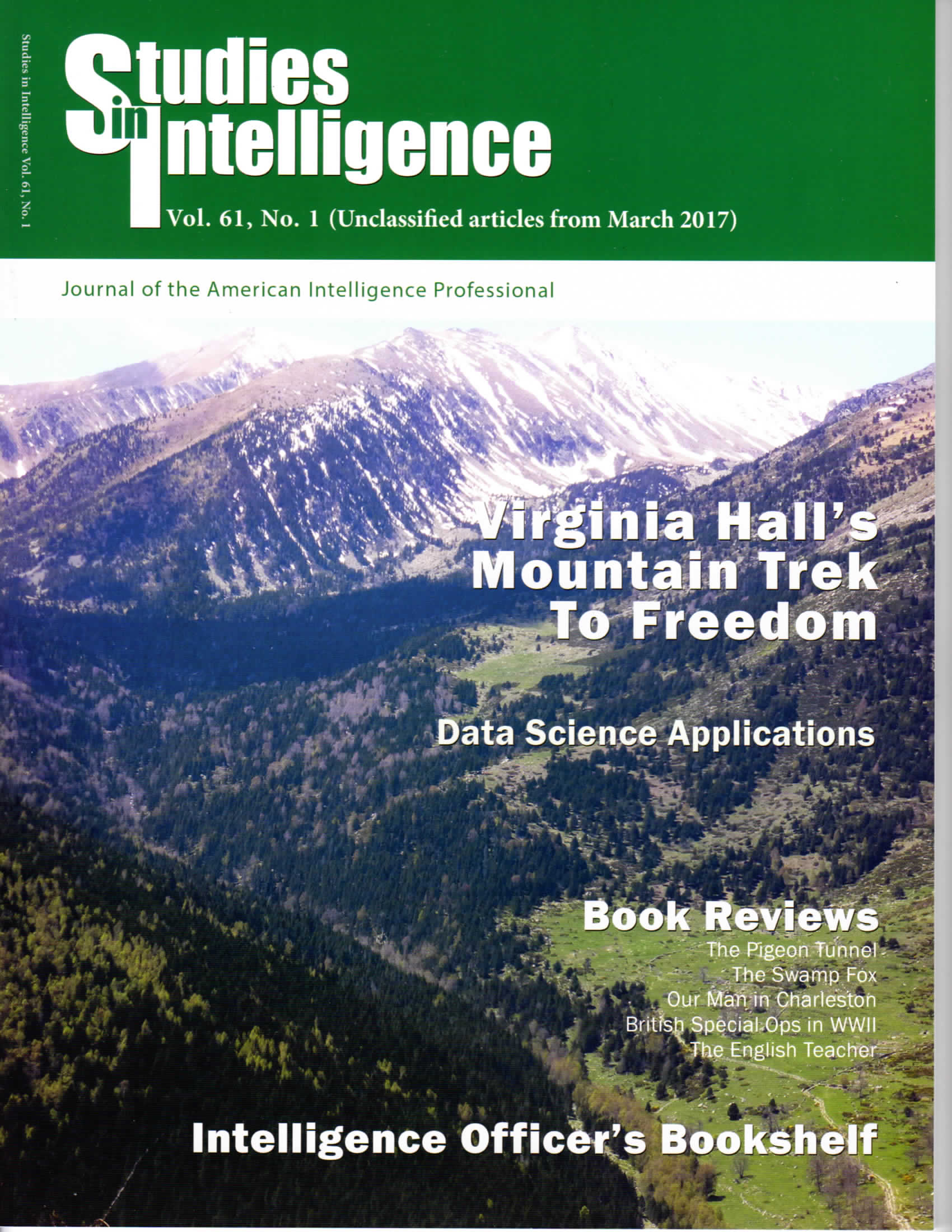 Studies in Intelligence magazine Cover
